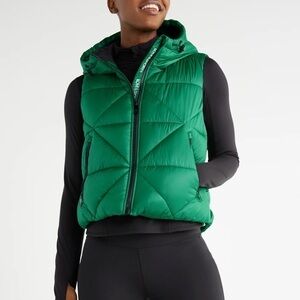 Love & Sport Green Puffer Vest